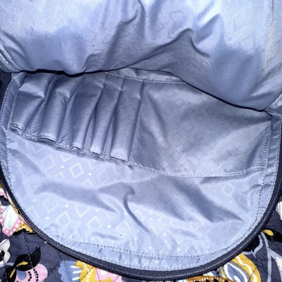 Vera Bradley Quilted Backpack | Blue Pink Yellow | Like New display picture 2